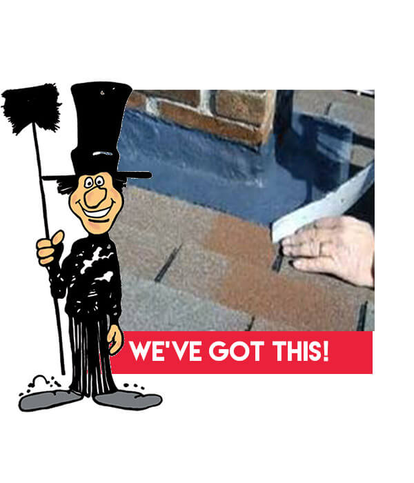 How to correctly flash chimney, from Luce's Chimney & Stove Shop, CSIA certified chimney flashing repair pros.