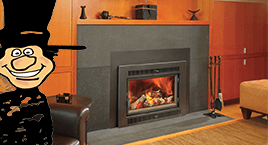 Gas fireplace inserts sales & installation from Luce's Chimney and Stove Shop in Swanton.