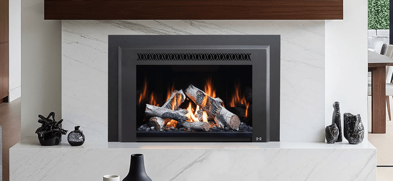 Home fireplace insert available at Luce's Chimney and Stove Shop, serving Ohio, Michigan and Indiana